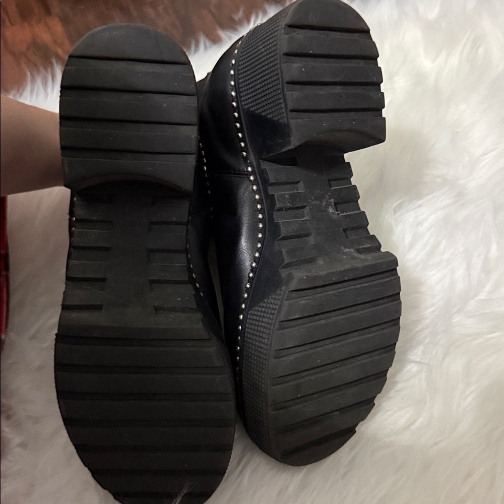Black Studded Ankle Boots - Picture 2 of 2